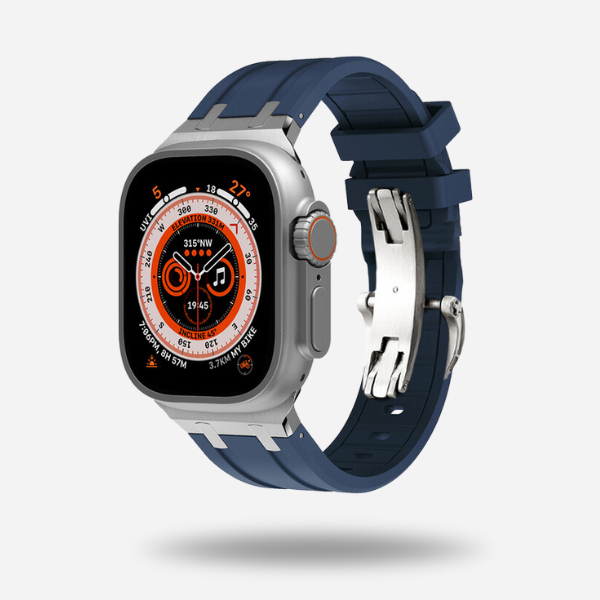 Apple Watch Ultra2 Rubber Band with Titanium Clasp